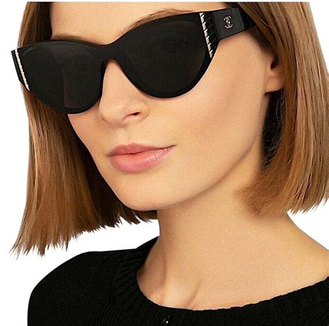 chanel 2019 sunglass styles|Chanel sunglasses with clear sides.